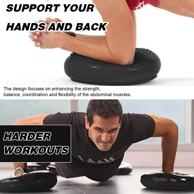 PVC Inflatable Sports Cushion Wear Resist Wobble Massage Balances Cushion Reusable for Travel Fitness Gym Balance Cushion 4