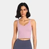 Lemon Women Passion U-Back Yoga Bras Buttery Soft Workout Gym Racerback Crop Tank Sports Sleeveless Shirt Female Athletic Tops 4