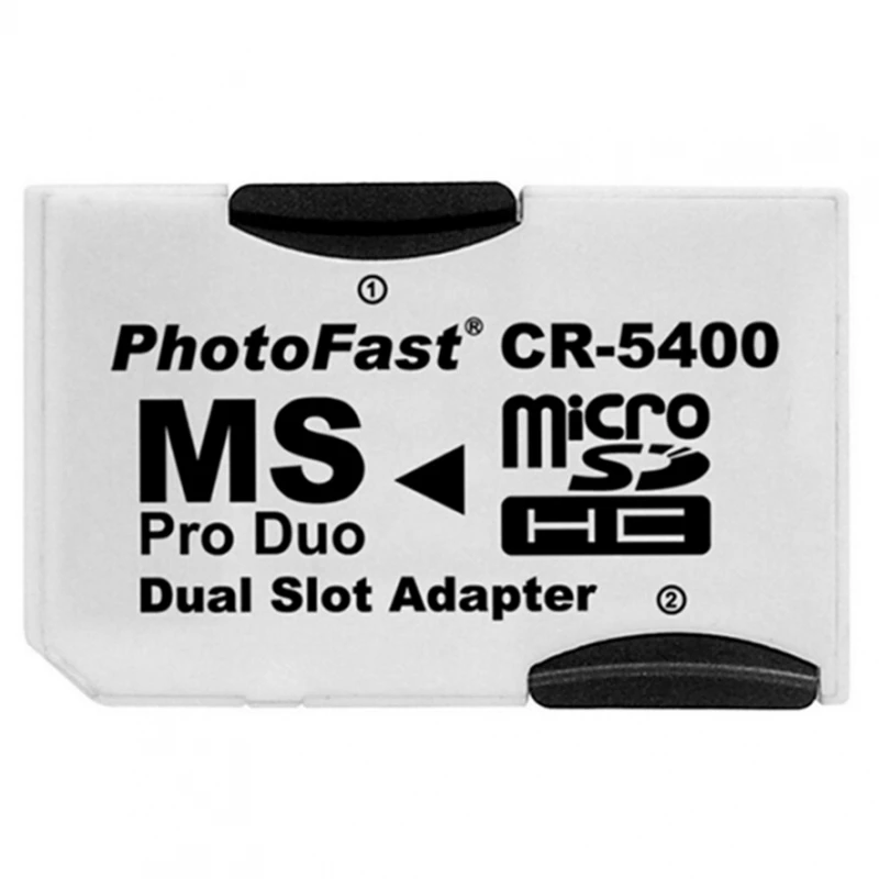 Memory Stick Pro Duo Dual Compatibile Sony Psp Micro Sd - Ms 2 Slot # Adattatore Sony Psp 100X (Psp-1000, Psp-1001, Psp-1002, Psp-1003, Psp-1004, Psp-