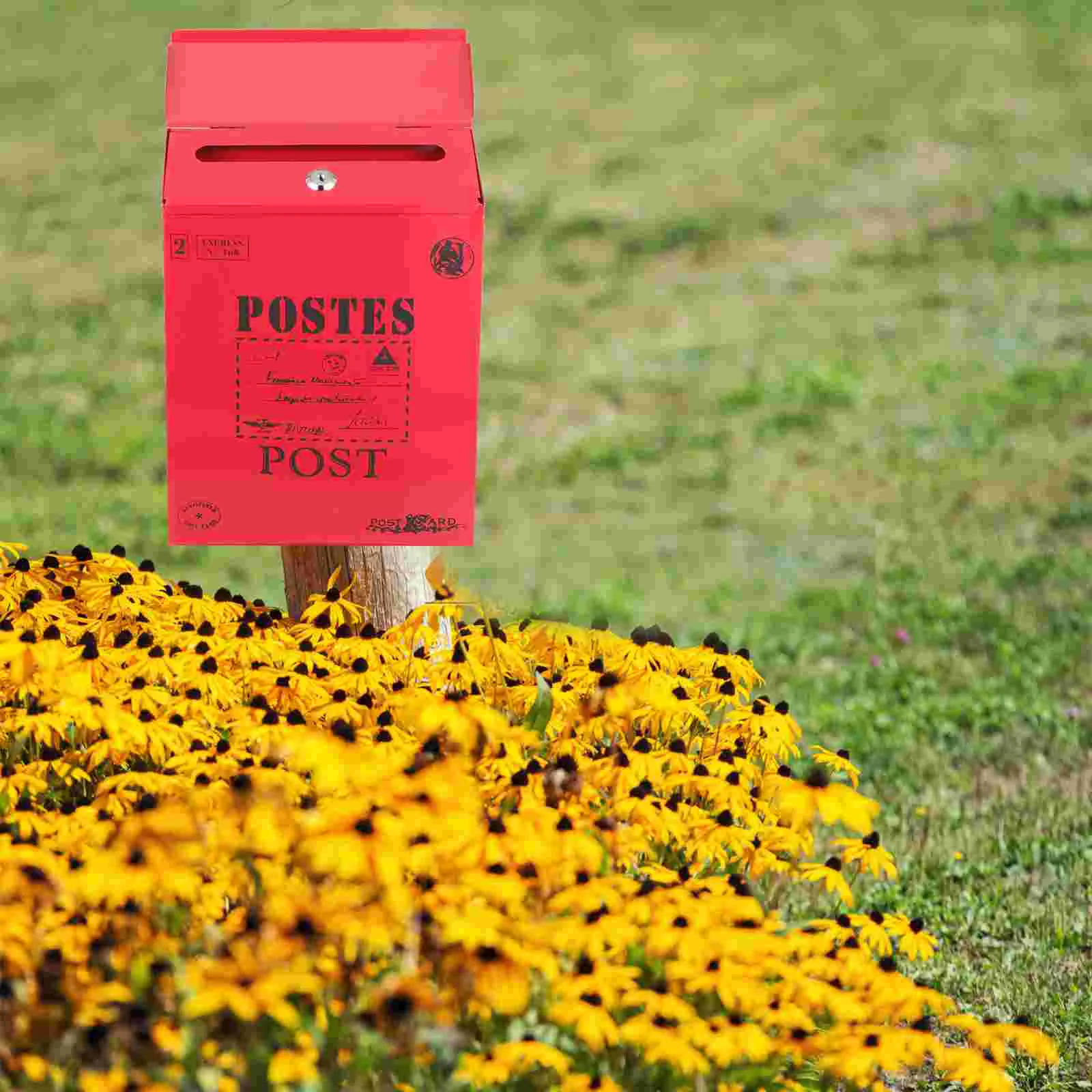 Vintage Letter Mail Post Box Outdoor Metal For Mail