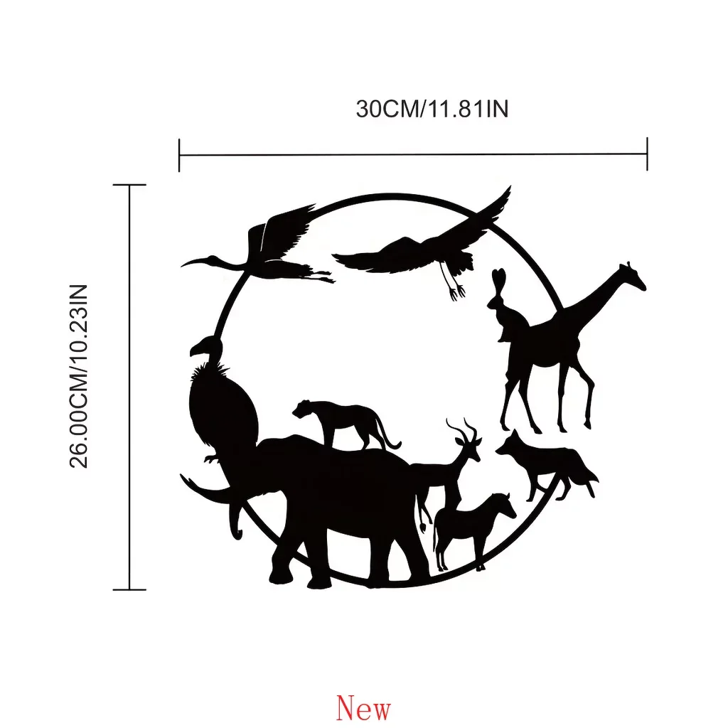 

Promotion Animals Art Home Decor Wildlife Metal Wall Hanging Decor Metal Wildlife Signs Living Room Wall Art Decor Metal Wall Mo