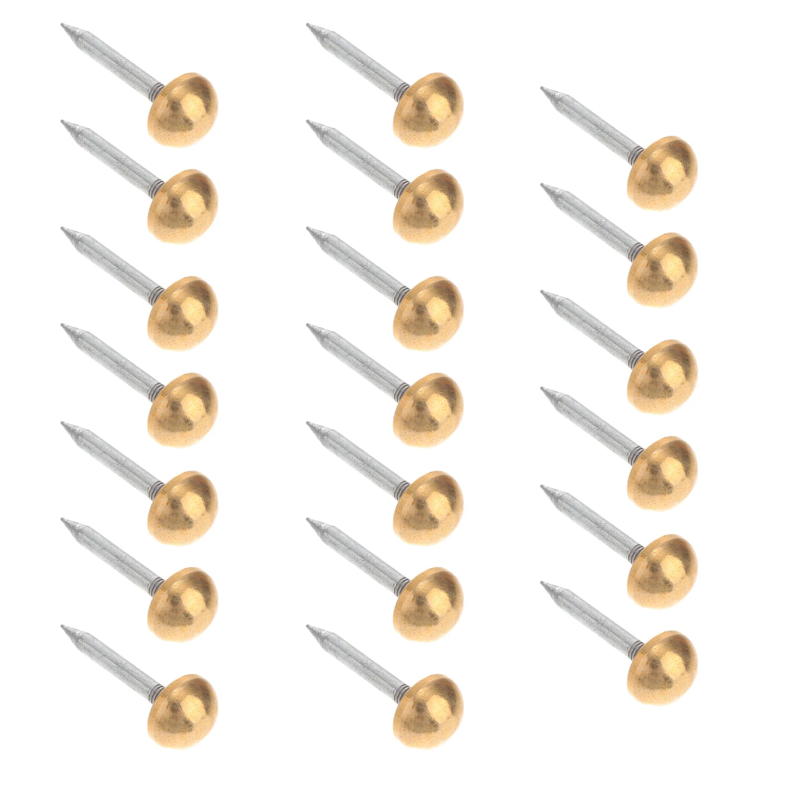 

20 Pcs Hemispherical Decorative Nails Furniture Pure Copper Sofa Fixing Repair Weatherstrip