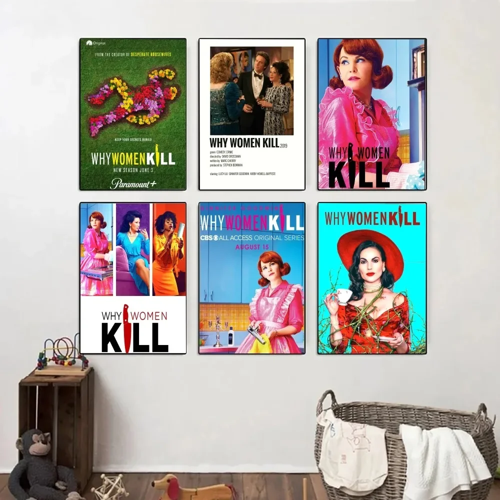 

ТВ-шоу Why Women Kill постер из крафт-бумаги винтажный плакат на стену художественная живопись наклейки для учебы