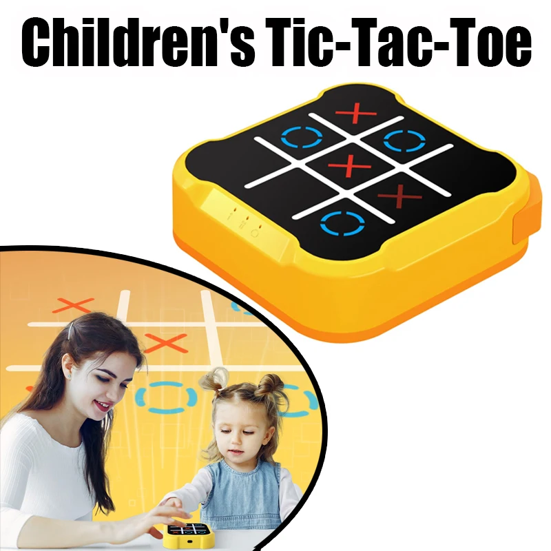 Children's Electronic Toys Tic-tac-toe Board Game Memory Training Multifunctional Unlimited Portable Travel Game Children Adults