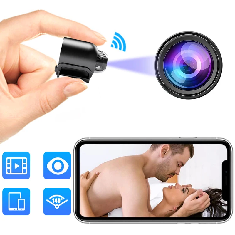 1pc Hd 1080p Mini Wifi Camera Night Vision Motion Detection