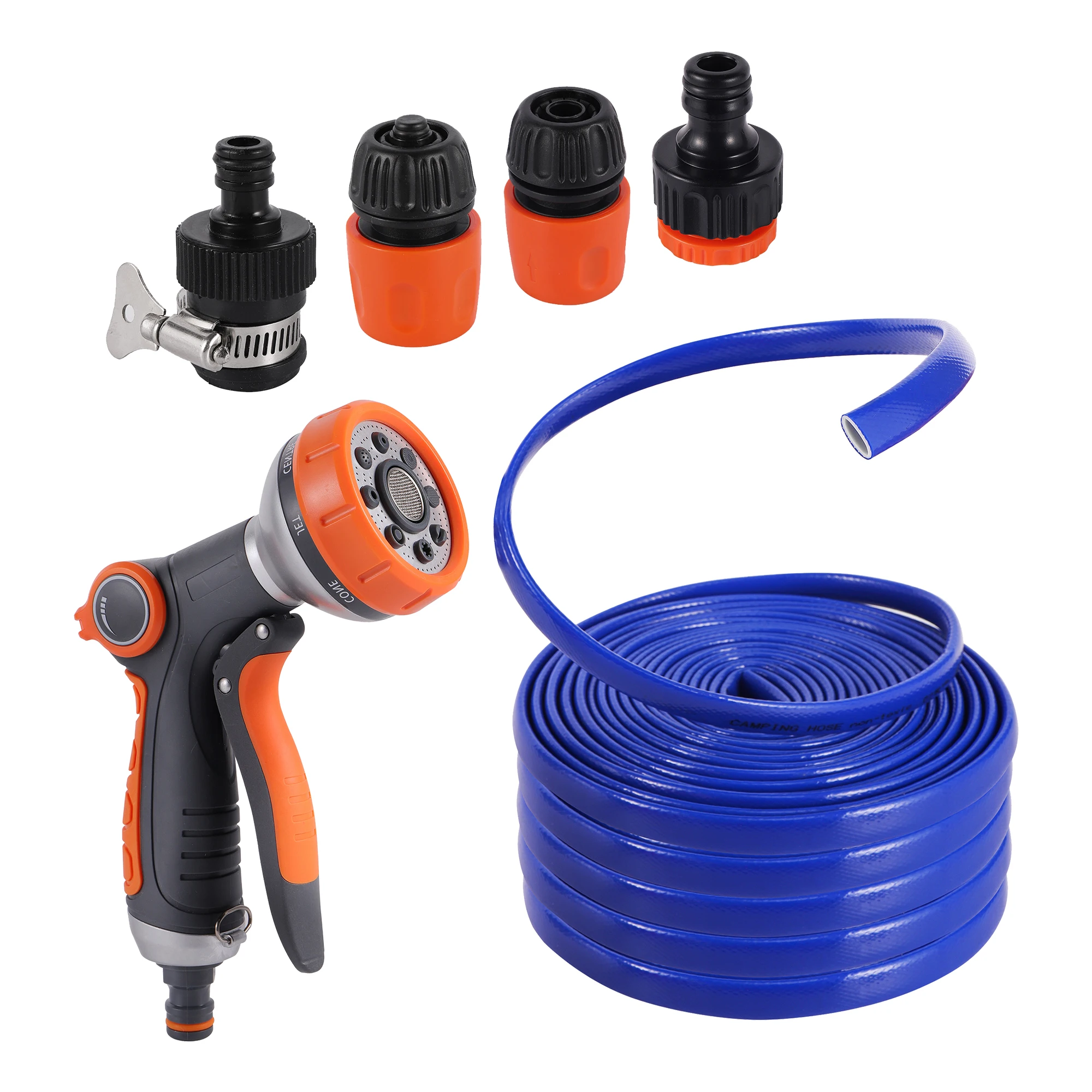 Hose spray gun high pressure 8 function water gun garden irrigation car