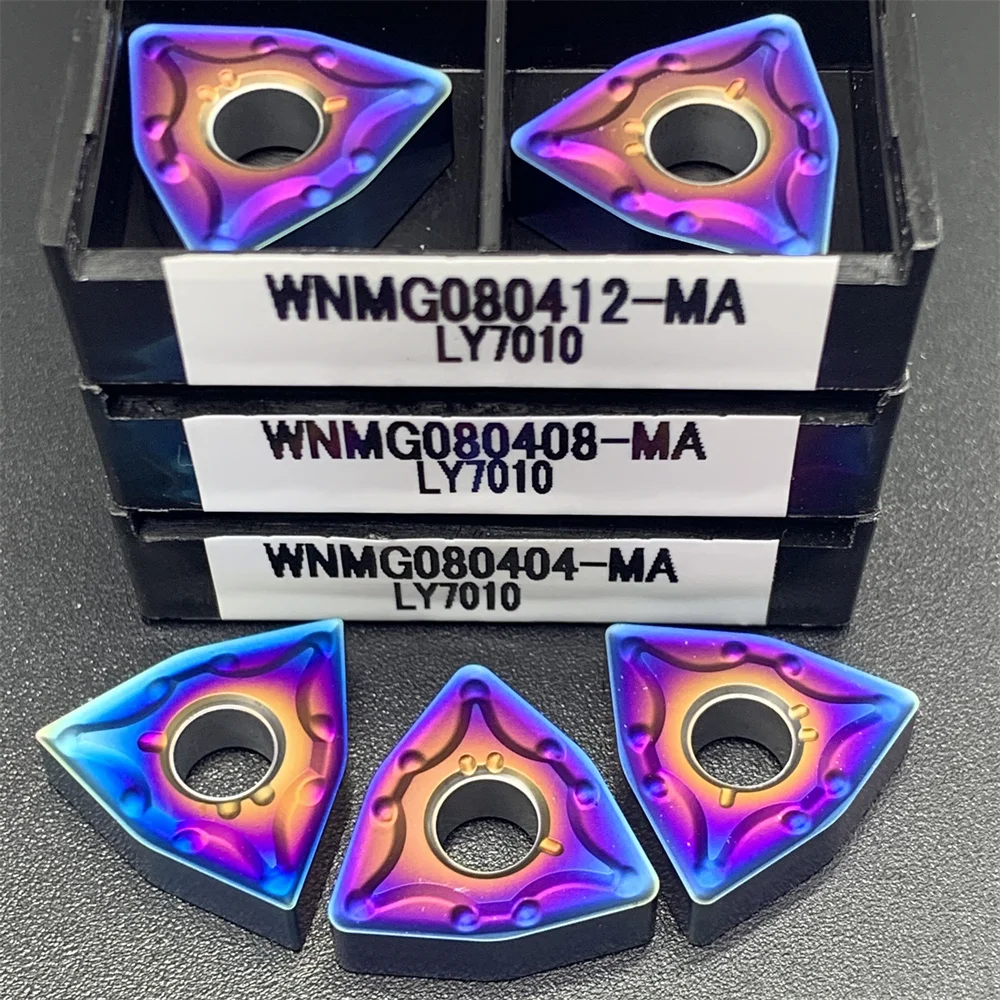 

High quality WNMG080408 WNMG080404 WNMG080412 MA LY7010 Carbide Inserts External Turning Tool Lathe Tools of Machine Industrial