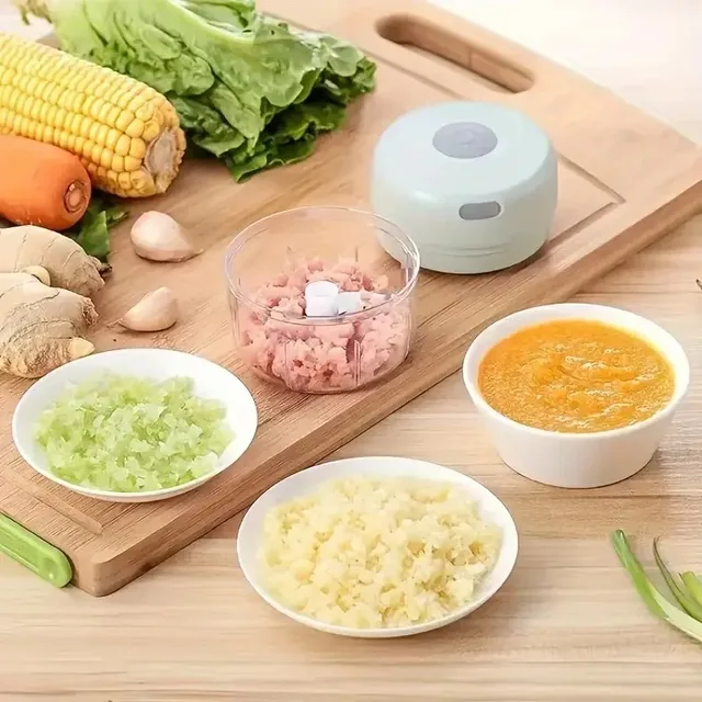 100ml/250ML Manual Meat Mincer Garlic Chopper Rotate Garlic Press Crusher Vegetable Onion Cutter Kitchen Cooking Accessories 5