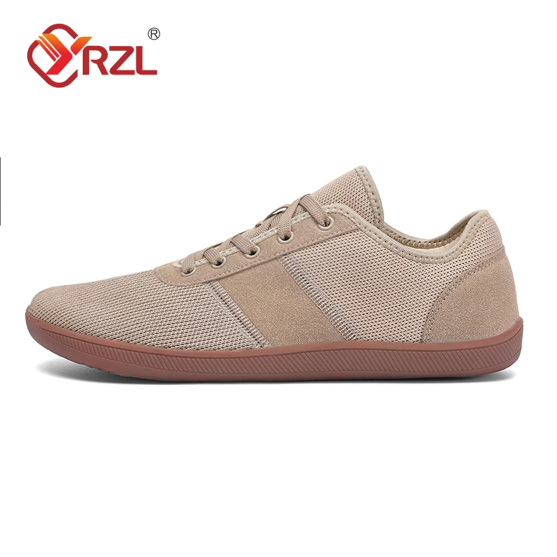 YRZL Men Wide Barefoot Shoes for Unisex Outdoor Womens Running Zero Drop Casual Sneakers Minimalist Shoes Men
