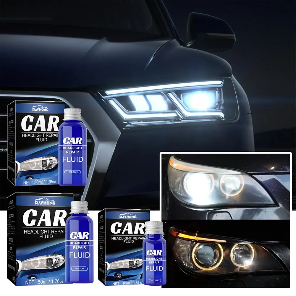 

10/30/50ml Car Headlight Repair Fluid Headlight Polishing Chemical Car The Polishing Restoration Cleaning Products Headligh Y1w4