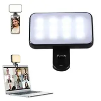 Video Conference Fill Light Portable LED Video Conference Fill Light Electroless Notebook Phone Universal Clip Webcam Call Light 1