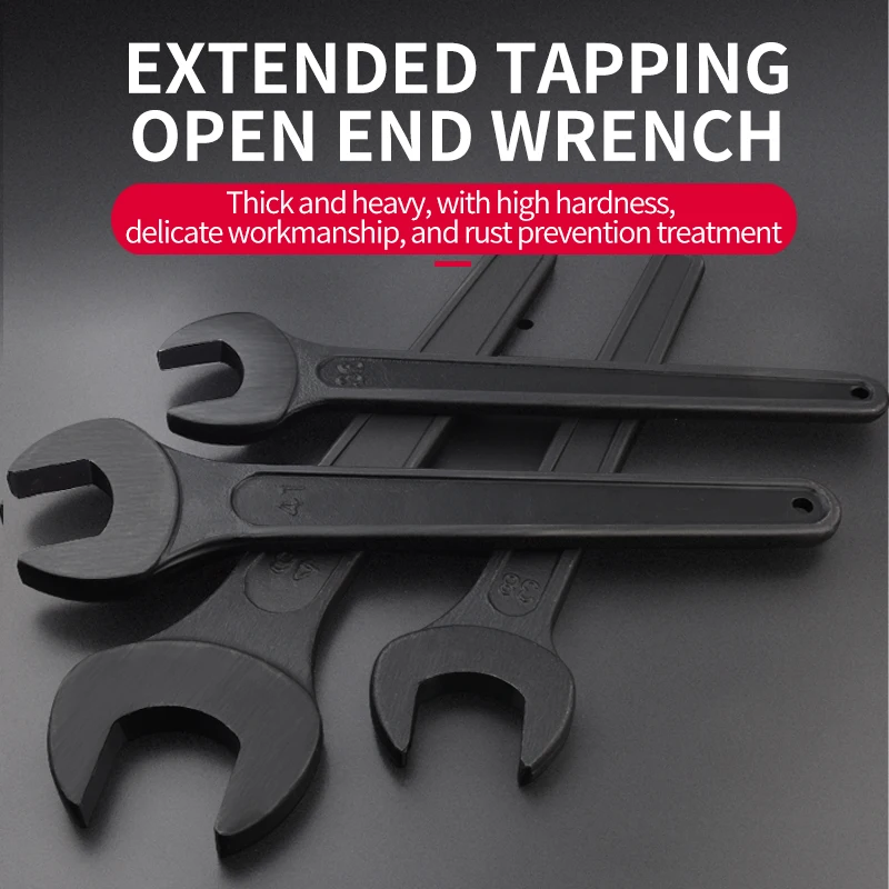 

Single Head Open Spanner Knock Wrench 17mm-34mm Heavy Straight Handle Wrench Auto Repair Tool Large Knock Wrench