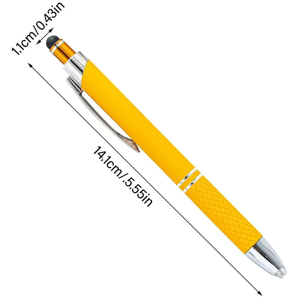 3-in-1 With LED Light Screen Touch Gadgets Ballpoint Pen Multi-function Pen 2PCS