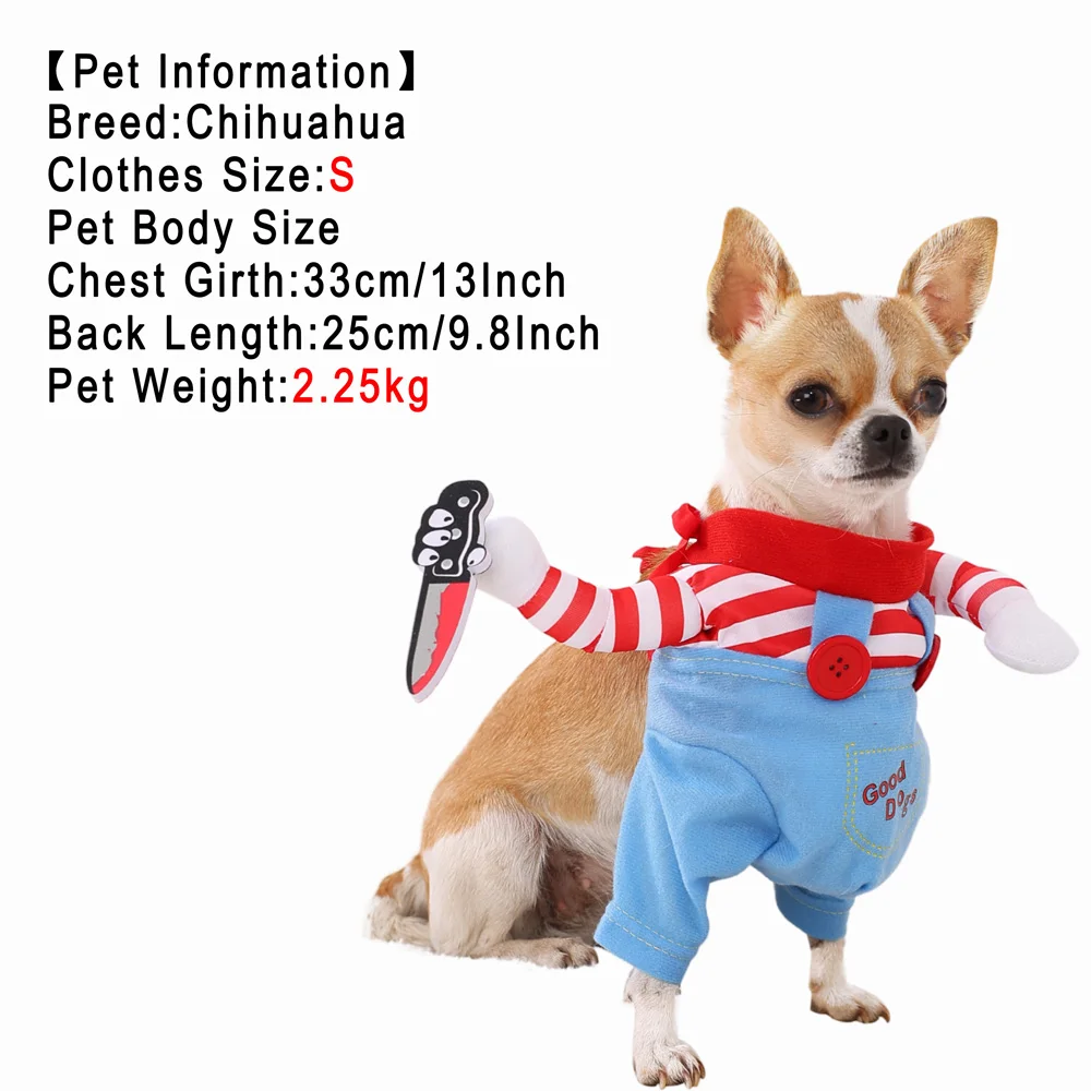Dog Clothes For Small Medium Dogs Cats Christmas Funny Puppy