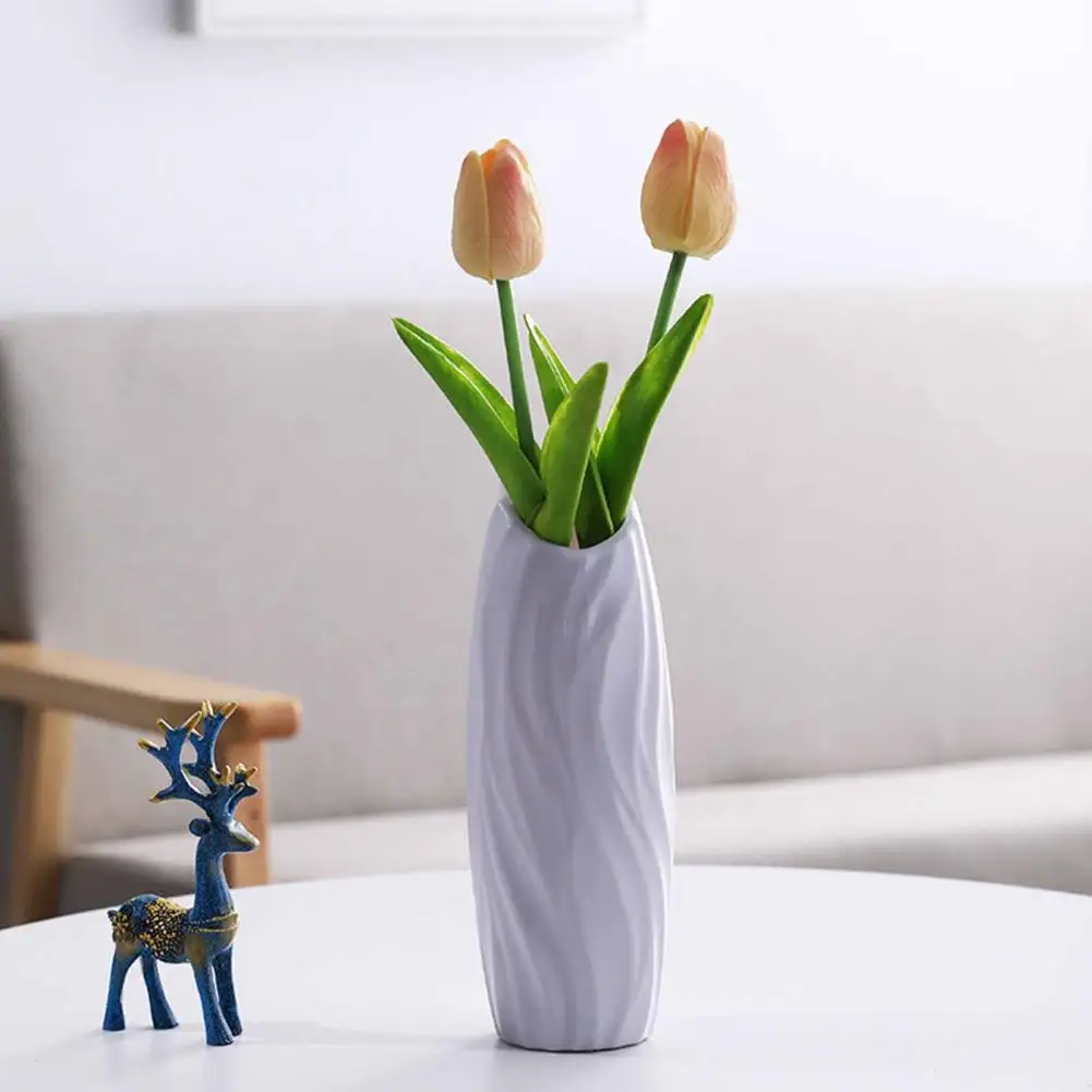 Modern Flower Vase Plastic Vase Flower Pot for Living Room Decoration Dried Flower Arrangement Vase Home Decor горшок для цветов 3