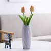 Modern Flower Vase Plastic Vase Flower Pot for Living Room Decoration Dried Flower Arrangement Vase Home Decor горшок для цветов 3