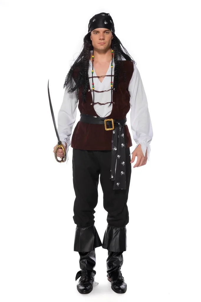 NEW Carnival Halloween Caribbean Pirates Couple Costume