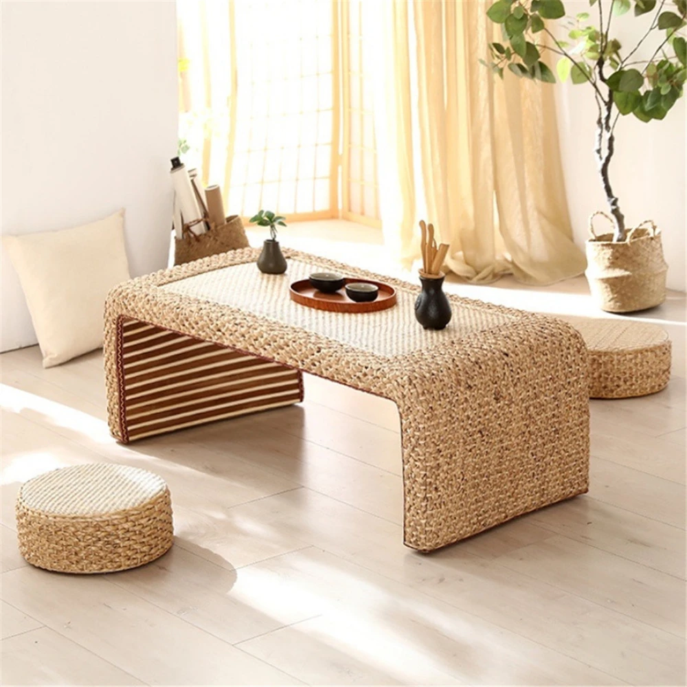 Simple Living Room Furniture Coffee Tables Modern Apartment Bedroom Rattan Endtable Creative Household Dormitory Bedside Table
