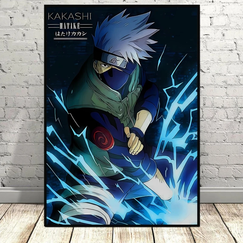 NARUTO-ナルト-はたけカカシアニメポスター,壁の芸術,リビング