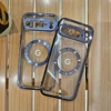 For Google Pixel 7A 8 8Pro 8A Case Transparent Electroplating Magnetic Wireless Charging For Magsafe Back Protect Cover 5