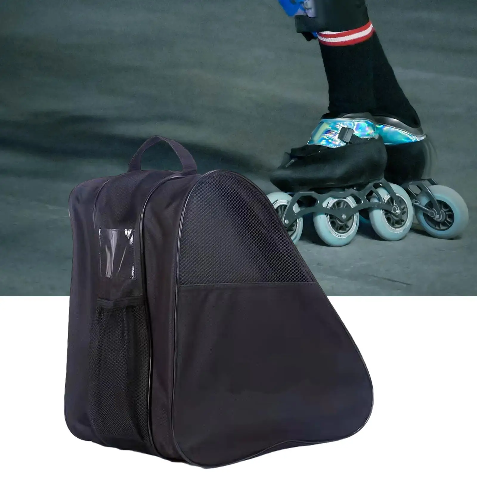 Roller Skate Bag with Adjustable Shoulder Strap and Handle Skate Carry Bag