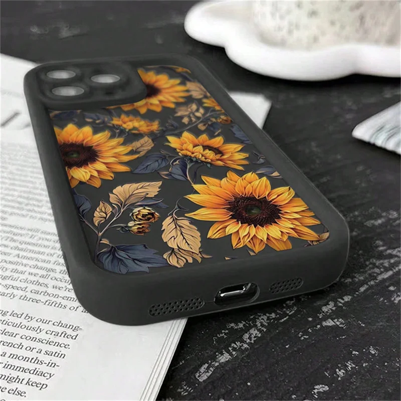 Floral Summer Thickened Anti-Fall Phone Case Cover Shell