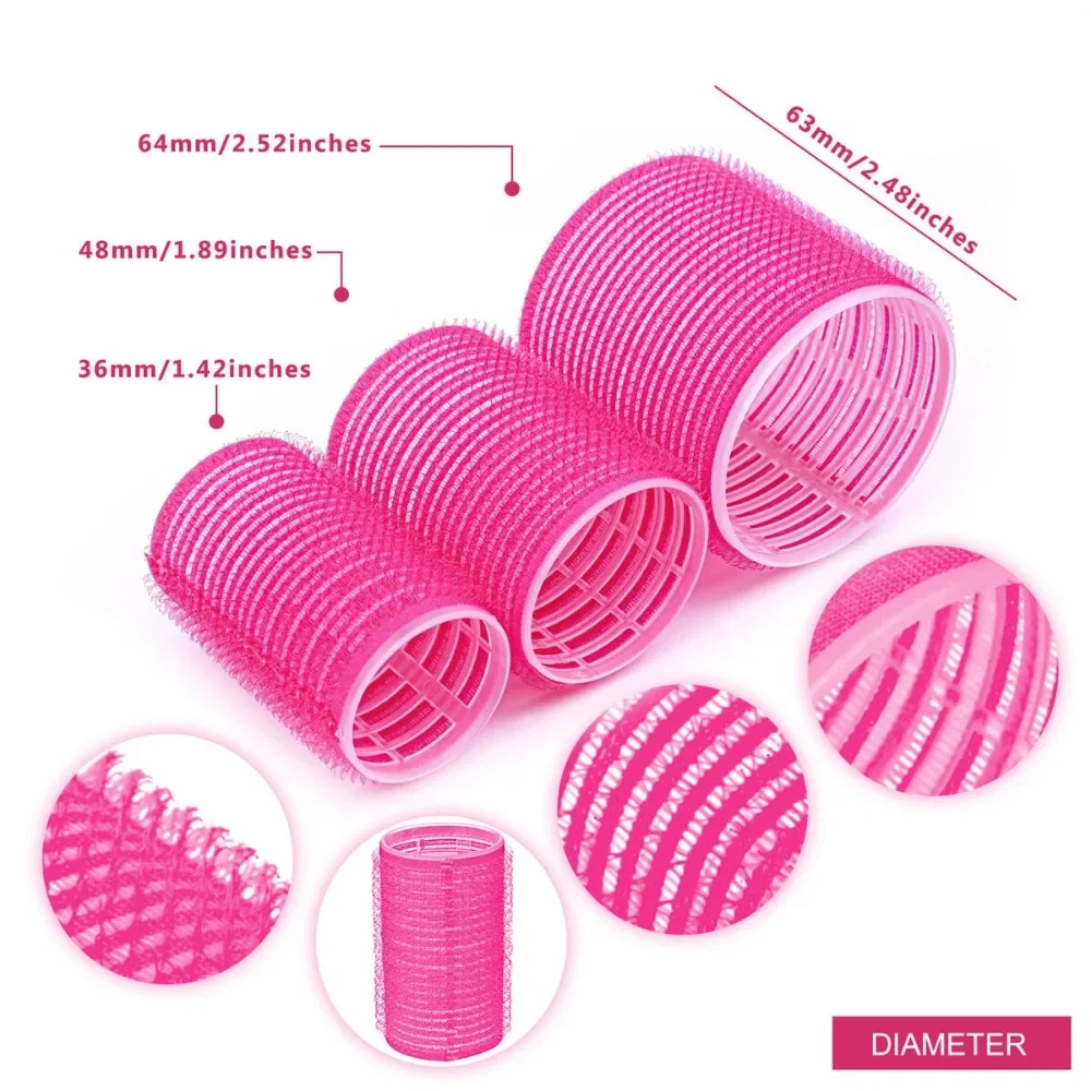 Hair Rollers Self Grip Holding Self-Adhesive Air Bangs Curling Roller Hair Clips Comb DIY Curling Tools hair styling tool hair curling tools