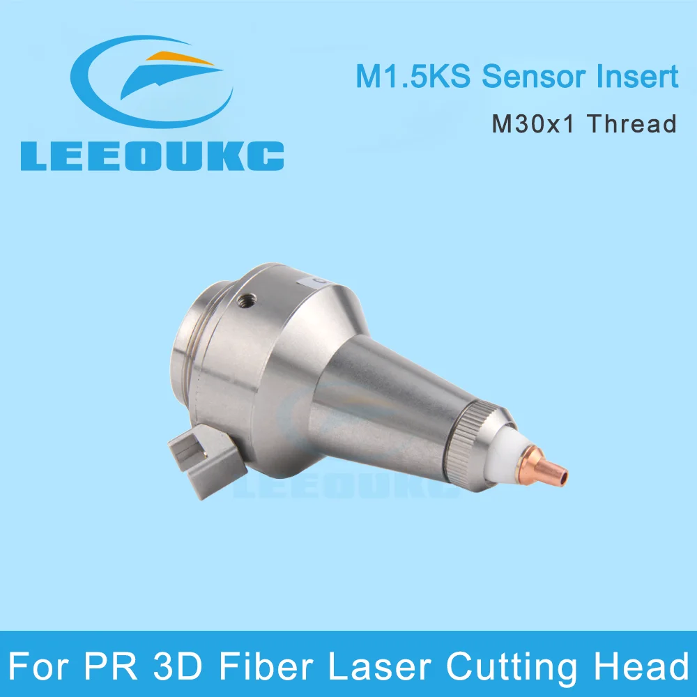 LEEOUKC Fiber Laser Nozzle Connector TRA SE M1.5 KS Sensor Insert Reference P0491-110-00001 For PR 3D Laser Cutting Head