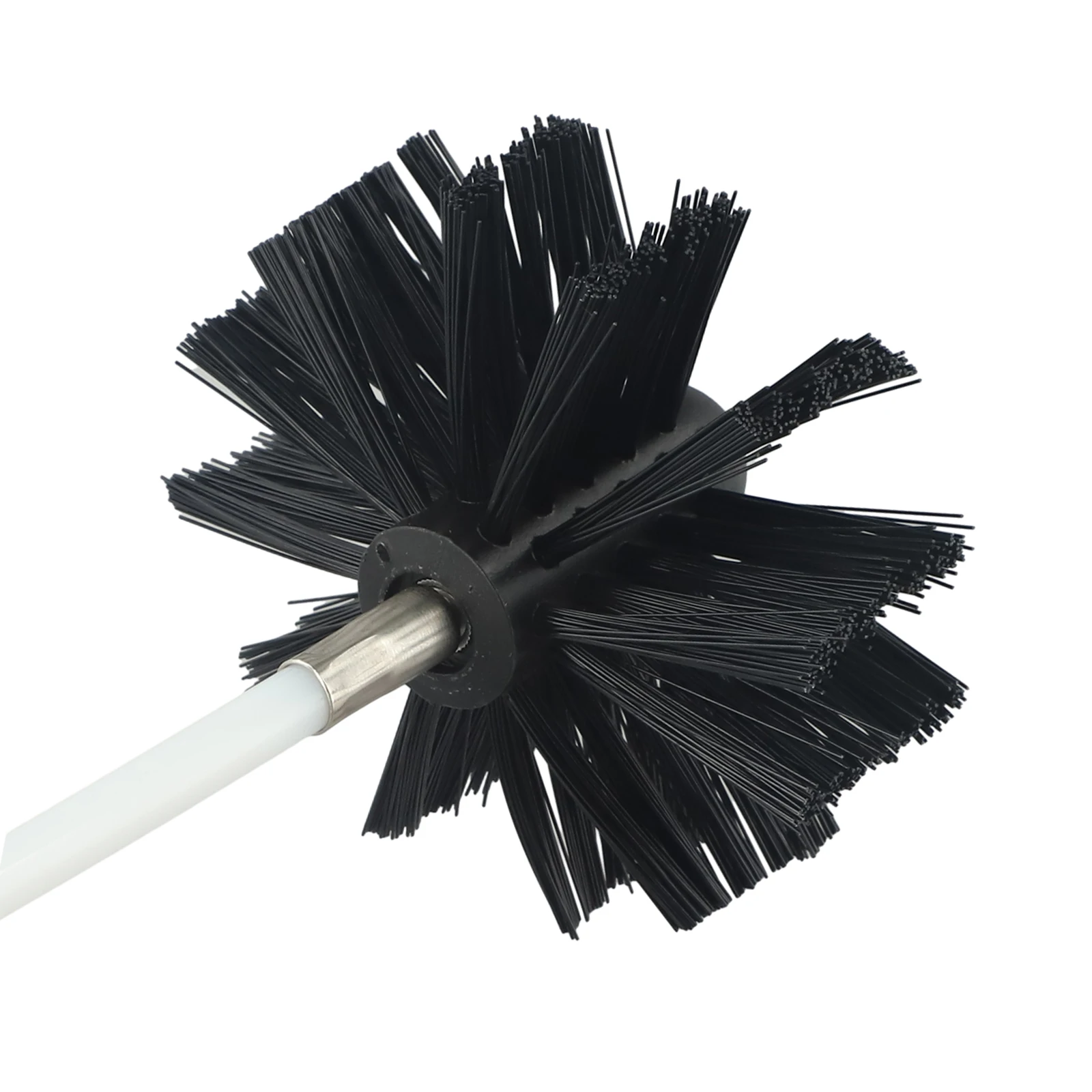 

Fireplace Brush head Flue Cleaning System + 2 Rods 4 inch Accessories Cleaner Brush Flexible Spare parts Tool Kit