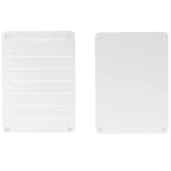 Clear Dry Erase Board For Refrigerator Acrylic Magnet Weekly Calendar For Refrigerator