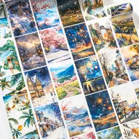 2M/Roll Landscape PET Tape Scrapbooking Junk Journal Creative Aesthetic Stationery Planner Deco Diary Stickers School Supplies 1