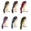 Satin Bonnet Cap Night Sleep Hat Wide Elastic Bands Long Hair Care Wrap For Women Leopard Print 3