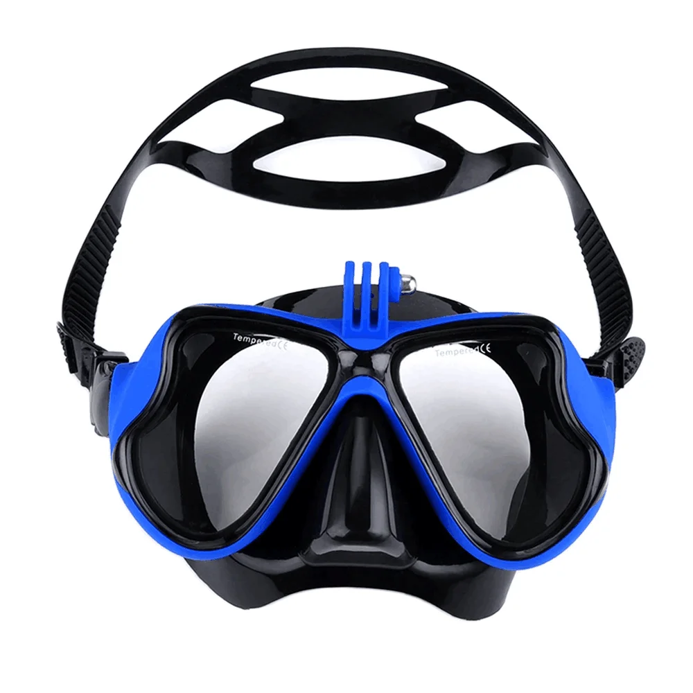 Diving Mask Professional Underwater Mask Camera Diving Mask Swimming Goggles Snorkel Scuba Diving Camera Holder for GoPro Snorkeling Diving Mask Snorkel Set Diving Goggles Diving Camera Holder