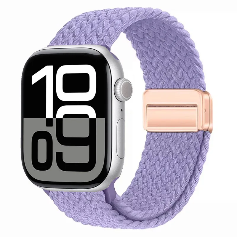 Nylon Braided Magnetic Strap for Apple Watch - Comfortable and Stylish Design