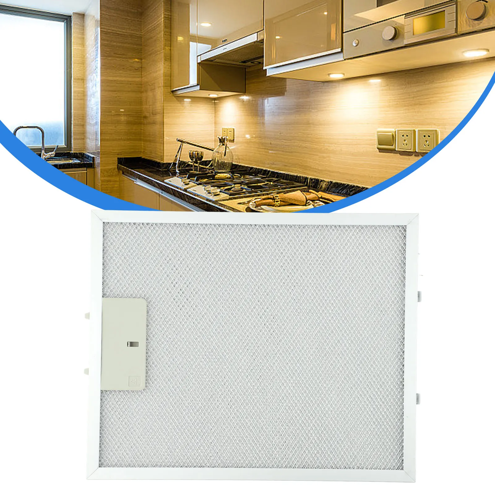 Filter Upgrade Your Range Hood with Silver Metal Mesh Extractor Vent Filter 300x250x9mm for Optimal Filtration