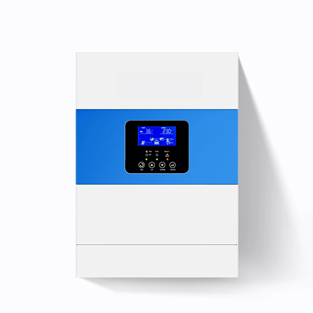 Visture 순수 사인파 하이브리드 태양광 인버터, MPPT BMS, 220v 태양광 충전기 전원, 가정용 인버터 컨버터, WiFi 앱 제어, 5.5KW