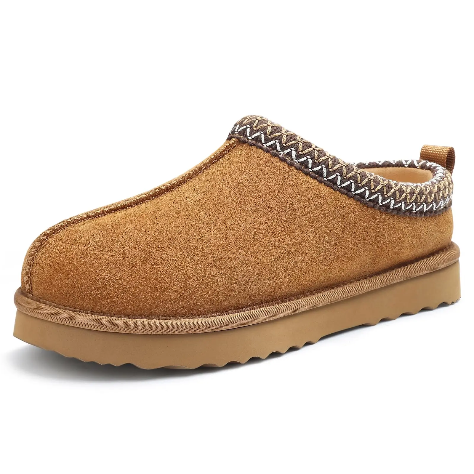 KIDMI New Genuine Women's Fuzzy Slippers Suede Fluffy Winter Slippers Soft Warm Nonslip Plush Shoes Home Cotton Slippers Men 2