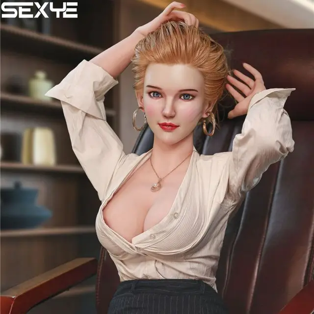 SEXYE 170cm Full Size Implanted Hair Sexdoll Metal Skeleton Silicone Real sex dolls Love