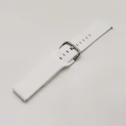 Silicone Watch Strap - Breathable, Comfortable, Quick Release - 22MM Watch Band (White)