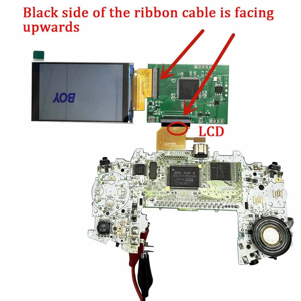 2.9 Point to Point Display Backlight IPS LCD Screen Dedicated Shell Replacement and Accessories GBA Console IPS LCD