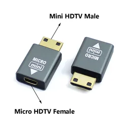 Ultra HD 4K@60Hz Micro HDMI to HDMI Adapter with Aluminum Alloy Construction - 1PC (CM - DF)