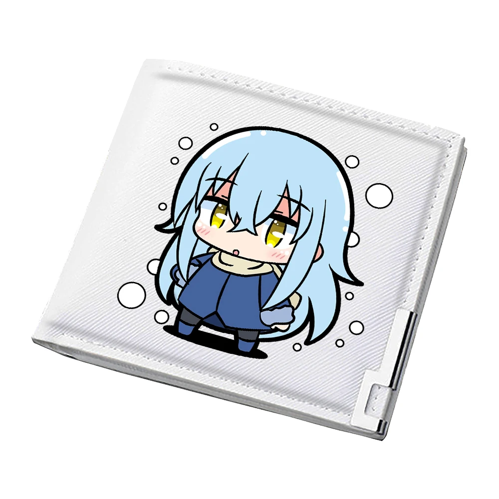 Cette fois-là, j'ai réincarné comme un portefeuille court Anime Slime,  porte-carte d'identité Kawaii, porte-monnaie en cuir Pu blanc, sac d'argent  unisexe - AliExpress, image size:1000x1000