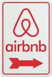 Charming Airbnb Outdoor Decor - 12x8 Inch Tin Sign - 40x30cm