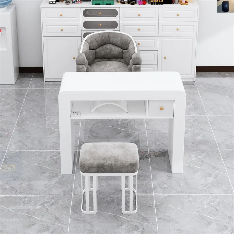 Nordic Exquisite Nail Tables Simple Minimalist Make Up Modern Manicure Desk Design White Nagel Tafel Salon Furniture HD50ZJ