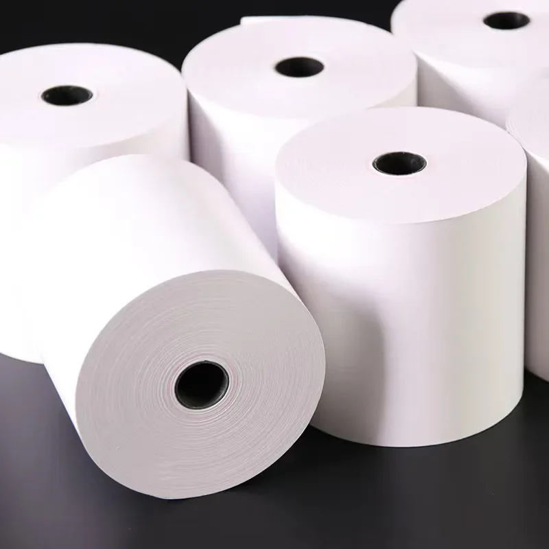 Thermal Paper 3 1/8 x 130ft, Rolls Receipt Paper Work for Star Micronics TSP100 TSP143 Epson 80mm Receipt Printer Square POS