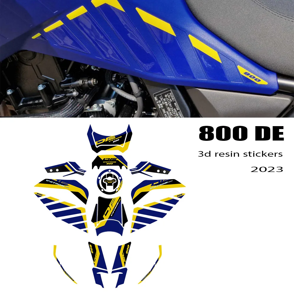 NEW 2023 V-STROM 800DE Motorcycle Accessories 3D Epoxy Protection Sticker Decal For Suzuki V-STROM 800DE Vstrom 800 DE 2023