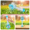 VATOS Bubble Wands X2 for Kids Auto Snowflake Bubble Blower Light & Music Bubble Machine with 2 Windmill Outdoor Toy Girls Boys 6