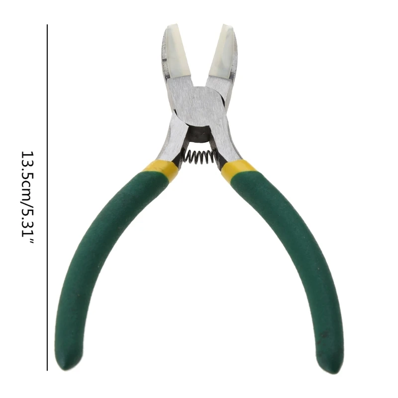 5-3/8'' Flat Nose Non-Marring Nylon Jaw Pliers with PVC Grips