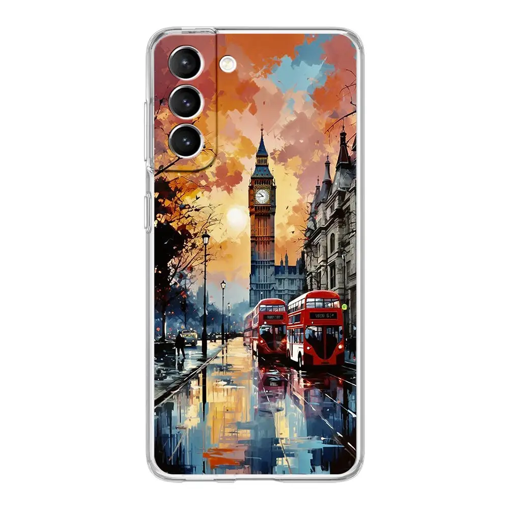 Soft Clear Phone Case with International Flag Design