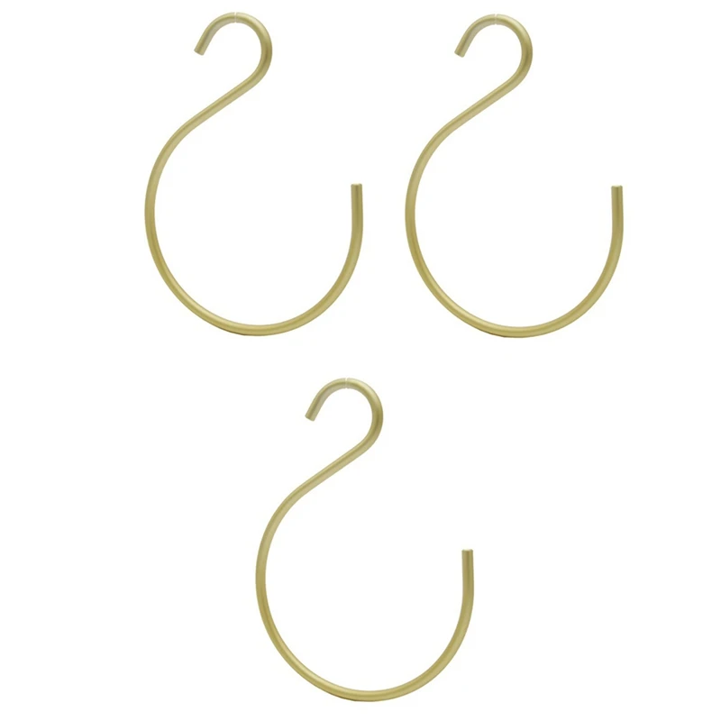 A24F-3 S-Shape Hooks Bedroom Multifunctional Aluminium Alloy S Hanger Hooks Scarf Tie Hook Hanging Wardrobe Storage Organizer